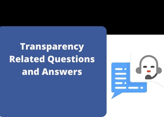 You are currently viewing Transparency Related Questions and Answers